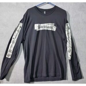 Blackbear Shirt Mens XL Black Graphic Print Front and on Long Sleeves